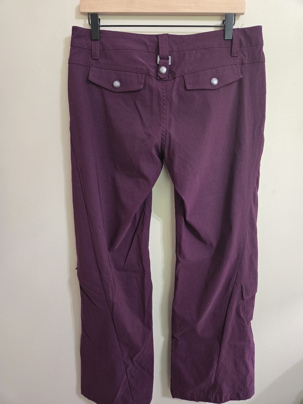 Athleta Dipper Cargo Pants Women's 8 Tall NWOT Burgundy Purple Utility Stretch - Picture 2 of 9